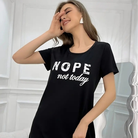 Nope Not Today Nightshirt or Long Top NWT - Picture 7 of 7